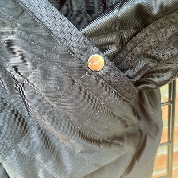Vintage 90's Nike Court Quilted Jacket Snap Button - Picture 7 of 8